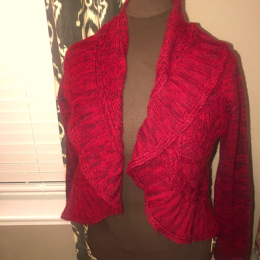 Reference Point Red sweater